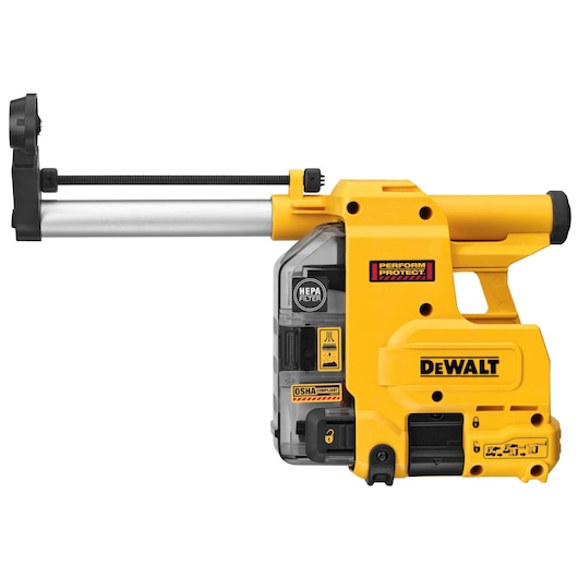 Onboard Dust Extractor for 1 and and one eighth inch slotted drive shaft plus hammers.